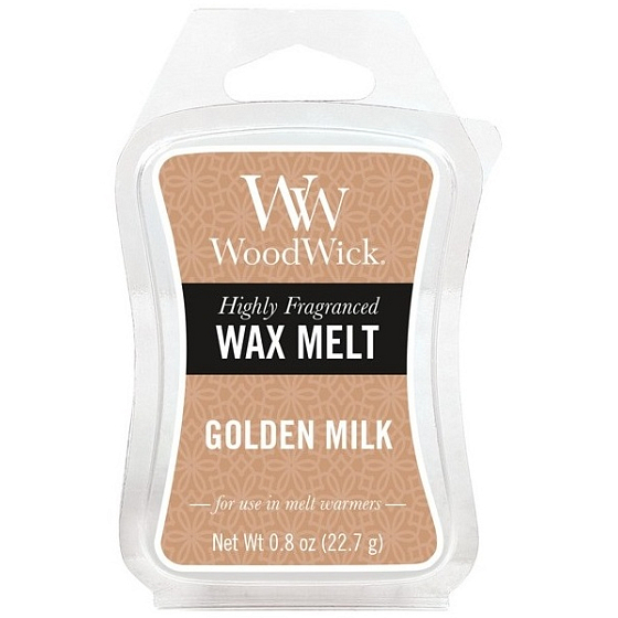 WoodWick Golden Milk - Goldenes Milchduftwachs für Aromalampen 22,7 g