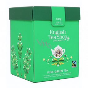 English Tea Shop Bio Grüner Tee lose 80 g + Holzmessbecher mit Schnalle