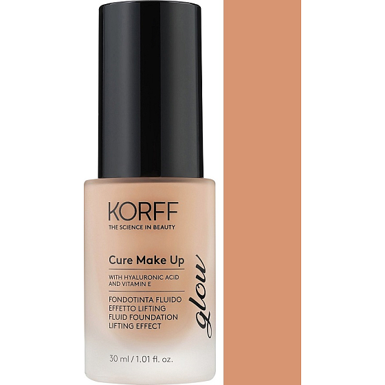 Korff Cure Make Up Fluid Foundation Lifting Effect Glow Fluid Lifting Make-up 04 Haselnuss 30 ml