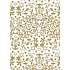 Ditipo Geschenkpapier 70 x 500 cm Weißgold Sterne und Ornamente