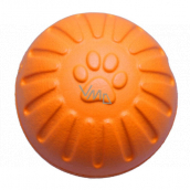 B&F Schaumstoff Interaktiver Ball für Hunde groß orange 9 cm