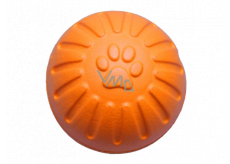 B&F Schaumstoff Interaktiver Ball für Hunde groß orange 9 cm