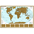 Naga Wandkarte der Welt laminiert Scratch the world map 97 x 67 cm