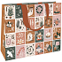 Nekupto Geschenkpapierbeutel mit Prägung 30 x 23 x 12 cm Weihnachts-Adventskalender
