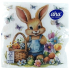 Aha Papierservietten 3-lagig 33 x 33 cm 20 Stück Osterhase mit Korb