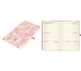 Albi Pocket Diary 2025 mit Gummiband - Blütenblätter 9,3 x 15 x 1,3 cm