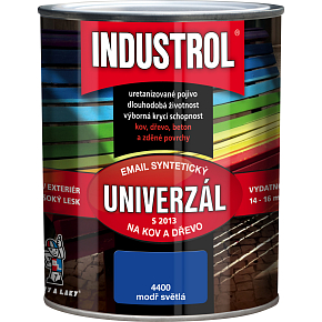 Industrol S2013 универсал глянцевый верхний цвет на металле и дереве, 4400 светлый синий, 750 мл Industrol S2013 универсал глянцевый верхний цвет на металле и дереве, 4400 светлый синий, 750 мл