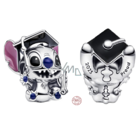 Charm Sterlingové stříbro 925 Disney Lilo a Stitch k promoci 2025, korálek na náramek gradace, film Charm Sterlingové stříbro 925 Disney Lilo a Stitch k promoci 2025, korálek na náramek gradace, film