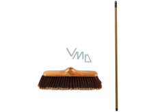 Clanax Smeták imitace dřeva plastový 28 cm + tyč hrubý závit 130 cm