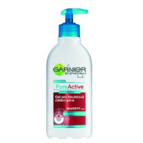 Garnier Skin Naturals Pure Active Gel zur Tiefenreinigung der Poren 200 ml
