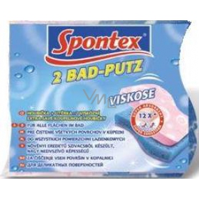 Spontex 2 Bad-Putz Schwamm mit dekorativer Reinigungsschicht 2 Stück