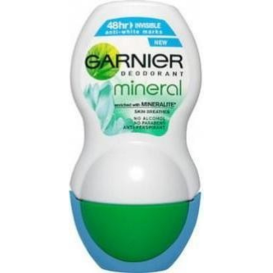 Garnier Mineral Ultra Dry Unsichtbare Anti-White Marks Roll-On Ball Deodorant für Frauen 50 ml