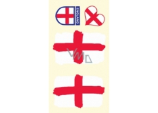 Arch Tattoo Aufkleber auf Gesicht und Körper England Flagge 1 Motiv