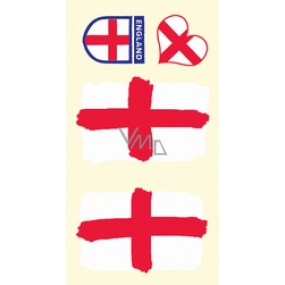 Arch Tattoo Aufkleber auf Gesicht und Körper England Flagge 1 Motiv