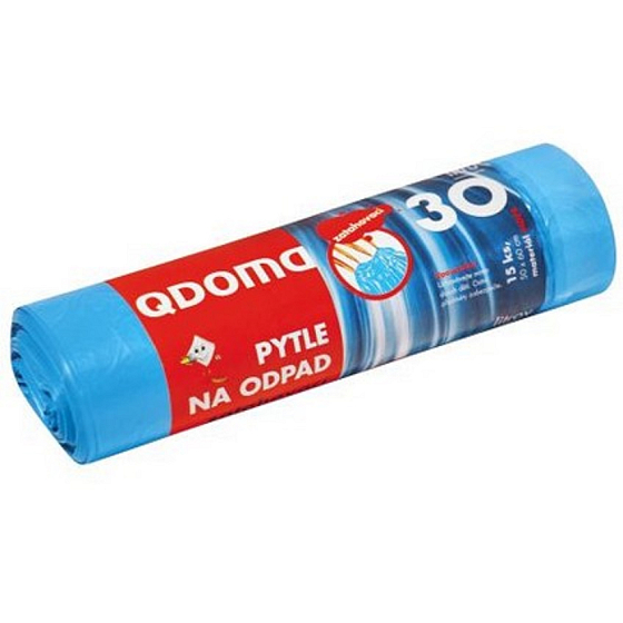 QDoma Müllsäcke blau versenkbar 30 Liter, 50 x 60 cm, 15 Stück
