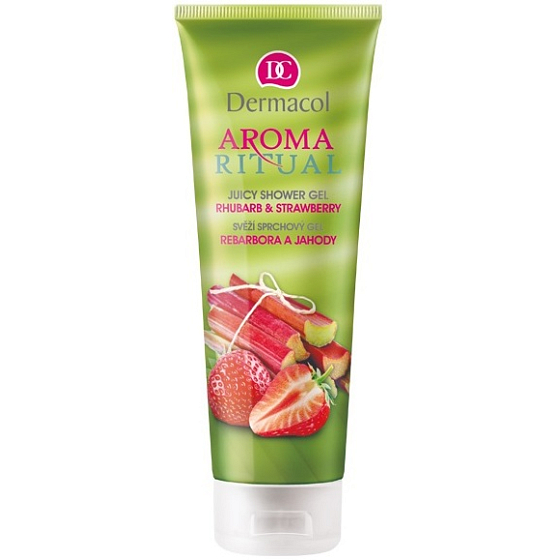 Dermacol Aroma Ritual Rhabarber und Erdbeer Frisches Duschgel 250 ml