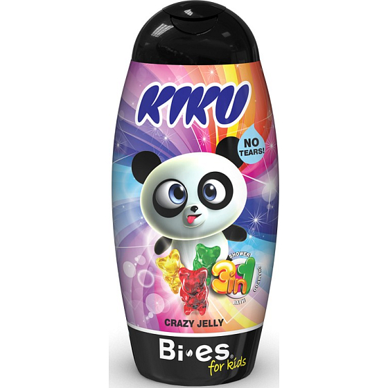 Kiku Crazy Jelly 3in1 Duschgel, Shampoo und Schaum für Kinder 250 ml