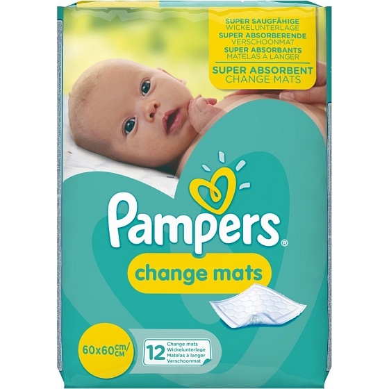 Pampers Change Mats Wechselmatten 12 Stück