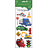 Aufkleber Verkehrsmittel rote Lokomotive 34,5 x 12,5 cm