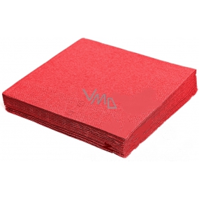 Gastro Papierservietten 2-lagig 33 x 33 cm 50 Stück rot gefärbt