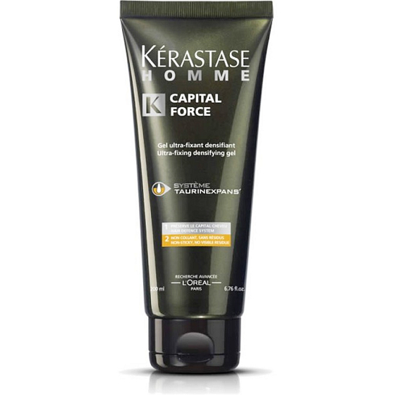 Kérastase Homme Capital Force Verdichtungsgel Verdickendes, ultra-starkes Haargel für Männer 200 ml