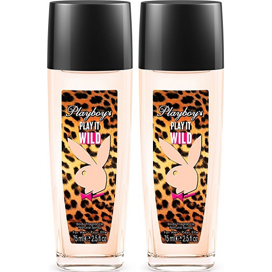 Playboy Play It Wild für Sie EdP Deo Glas für Frauen 2x75 ml, Duopack