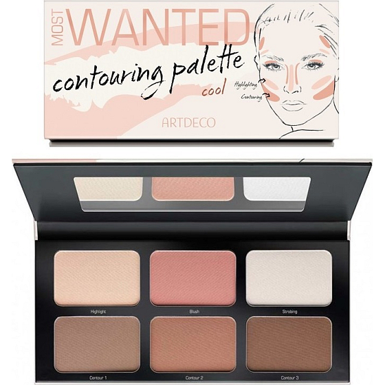 Artdeco Most Wanted Countouring Palette Konturierungspalette 01 Cool 6 x 4,3 g