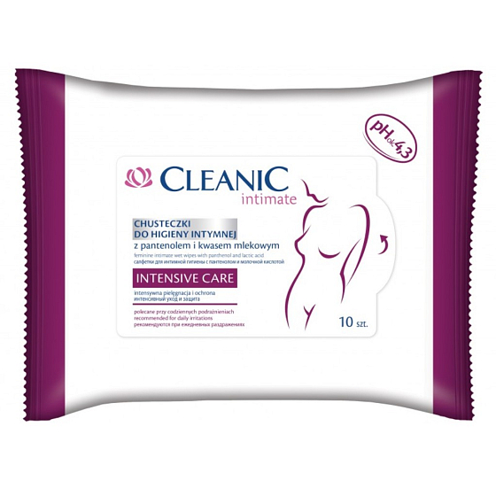 Cleanic Intimate Intensive Care Tücher für die Intimhygiene 10 Stück