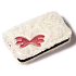 Nici Plüschtasche 16x9,5 cm - weiß