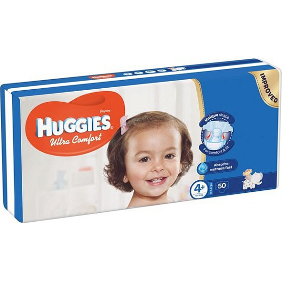 Huggies Ultra Comfort Jumbo Größe 4+ 10-16 kg Windeln 50 Stück