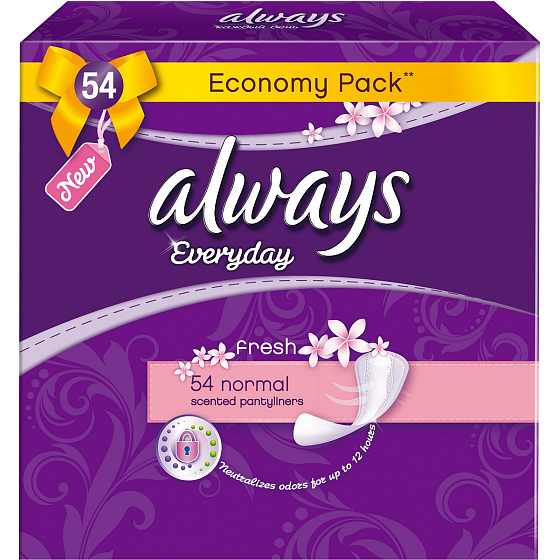 Immer jeden Tag normal Frische Slip Intim Pads 54 Stück