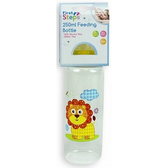 First Steps Jungle 0+ Babyflasche Löwe 250 ml