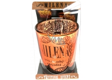 Albi Glitzernder Kerzenhalter aus Glas für Teekerze MILENA, 7 cm