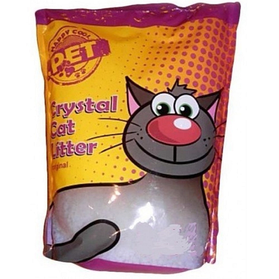 Silica Happy Cool Pet Originalstreu hochsaugfähiges Silikon ökologisch für Katzen 7,6 Liter