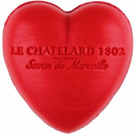 Le Chatelard 1802 Naturseife in Herzform mit roten Früchten 25 g