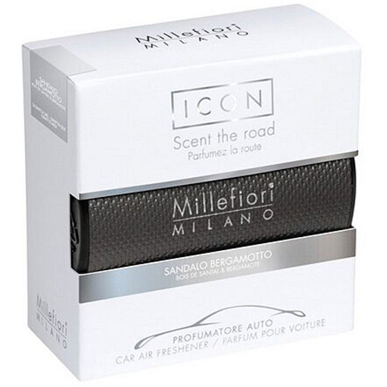 Millefiori Milano Icon Sandalo Bergamotto - Sandelholz und Bergamotte Autoduft Urban riecht bis zu 2 Monate 47 g