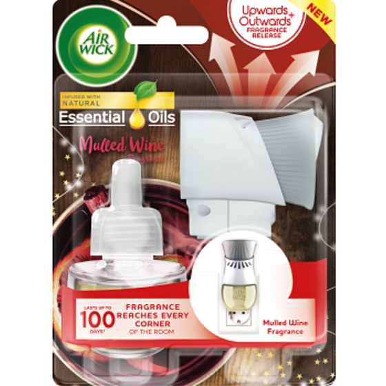 Air Wick Ätherische Öle Glühwein - Der Geruch von Glühwein elektrischer Lufterfrischer komplett 19 ml