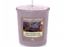 Yankee Candle Dried Lavender & Oak - Getrocknete Votivkerze mit Lavendel- und Eichenduft 49 g