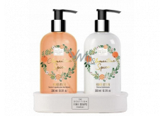 Scottish Fine Soaps Clementine Spice - Clementine Spice Flüssigseifenspender 300 ml + Handmilchspender 300 ml, Duo-Set