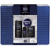 Nivea Men Deep Active Duschgel 250 ml + Aftershave 100 ml + Antitranspirant Deodorant Roll-on 50 ml + Creme 150 ml, Kosmetikset für Männer