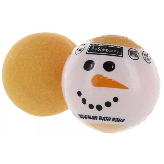 Die Seifengeschichte Schneemann Weihnachten funkelnde Badebombe 120 g