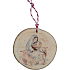 Bohemia Gifts Handgefertigtes Weihnachtsornament aus Holz Jungfrau Maria mit Jesuskind 6 cm
