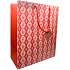 Nekupto Geschenkpapier Tasche 32,5 x 26 x 13 cm Rosen und Ornamente
