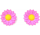 Nova Daisy Haargummiband aus Kunststoff rosa 2 Stück