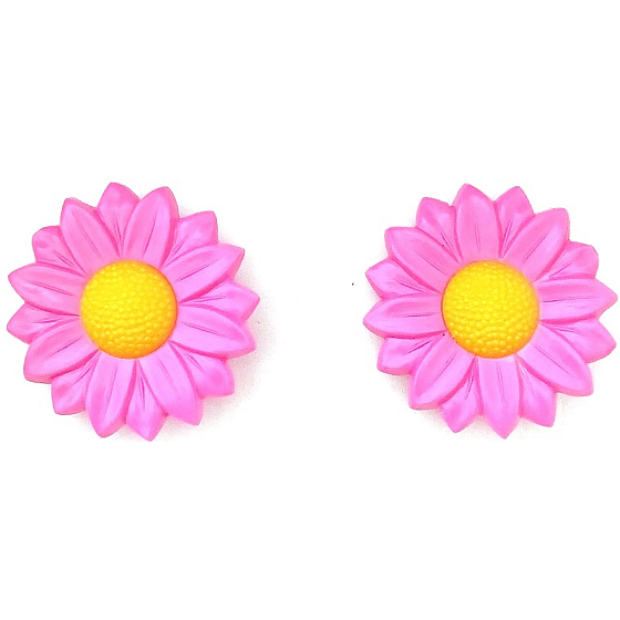 Nova Daisy Haargummiband aus Kunststoff rosa 2 Stück