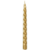 Emocio Elegance gedrehte Metall Kerze gold konisch 23 x 230 mm 1 Stück