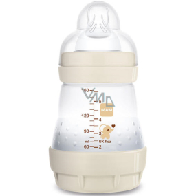 Mam Anti-Colic Babyflasche, weicher Silikonsauger 0+ Monate Weiß 160 ml