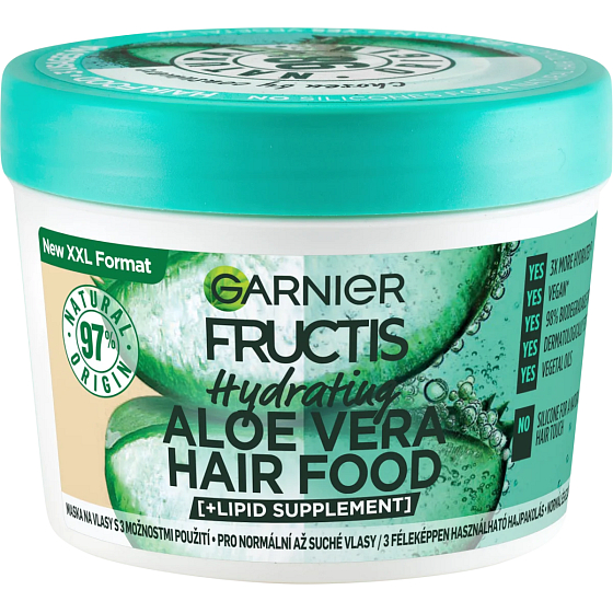 Garnier Fructis Aloe Vera Hair Food Mask für normales bis trockenes Haar 400 ml