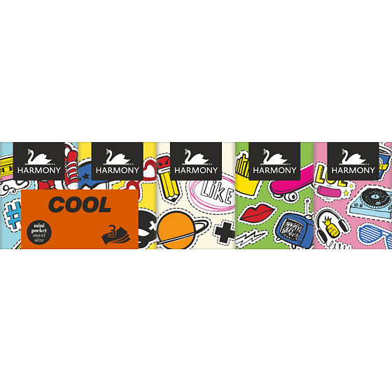 Harmony Cool 3-lagige Papiertaschentücher 10 x 9 Stück