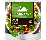 Harmony Good For Food 2-lagige Küchenhandtücher, 2 Rollen